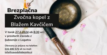 Zvočna kopel z Blažem Kavčičem 