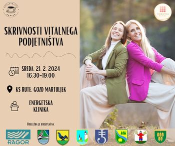 Vabilo na delavnico Skrivnosti vitalnega podjetništva
