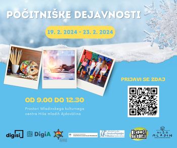 Počitniške delavnice za otroke in mlade