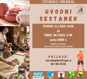 Uvodni sestanki Ustvarjalni podjetnik