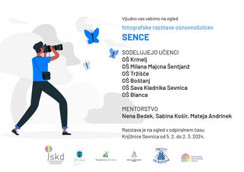 Fotografska razstava osnovnošolcev občine Sevnica »Sence«