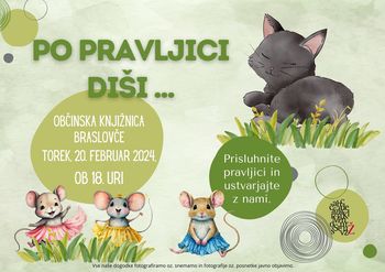 Po pravljici diši . . . v Občinski knjižnici Braslovče