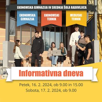 Informativni dnevi na EGSŠ Radovljica