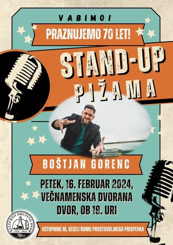 STAND-UP S PIŽAMO - BOŠTJANOM GORENCEM