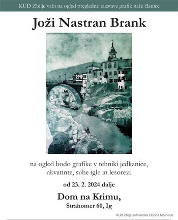 Pregledna razstava grafik Joži Nastran Brank