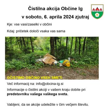 Vabljeni na čistilno akcijo