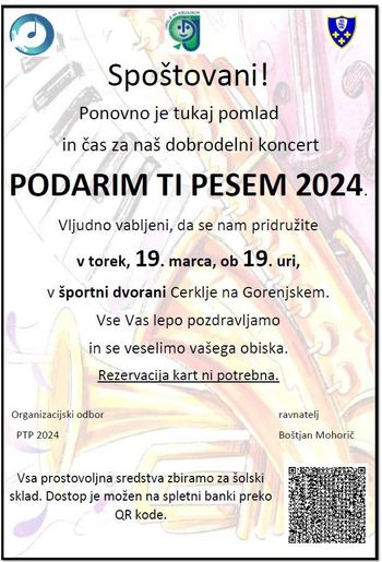 Podarim ti pesem 2024