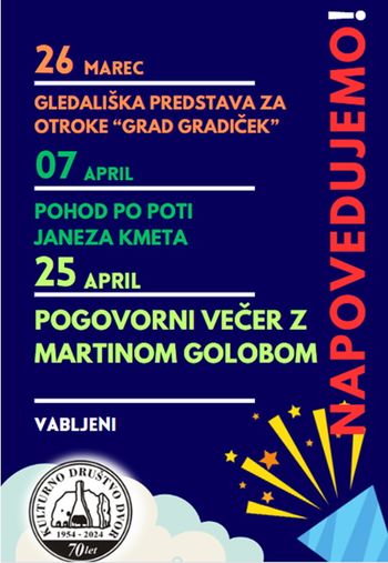 NAPOVEDUJEMO IN VABIMO!