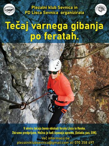 Začetni tečaj varnega gibanja po feratah