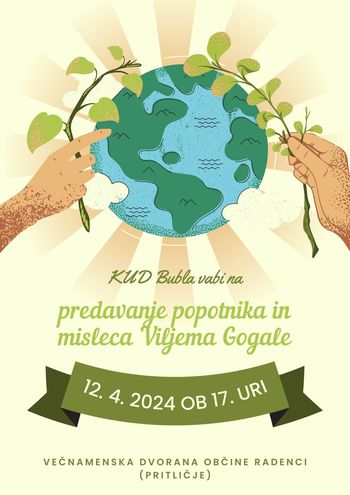 Predavanje popotnika in misleca Viljema Gogale