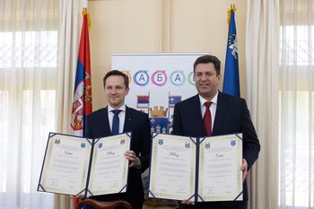 Celje in Šabac tudi uradno pobratena
