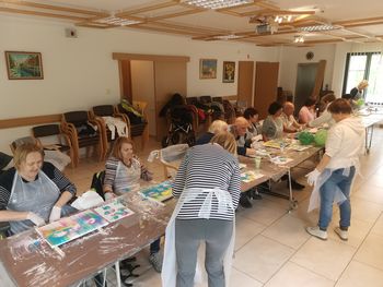 Slikarska delavnica v domu bratstva na Zaplani