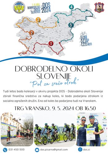 DOBRODELNO OKOLI SLOVENIJE – "POT ZA SREČO OTROK"