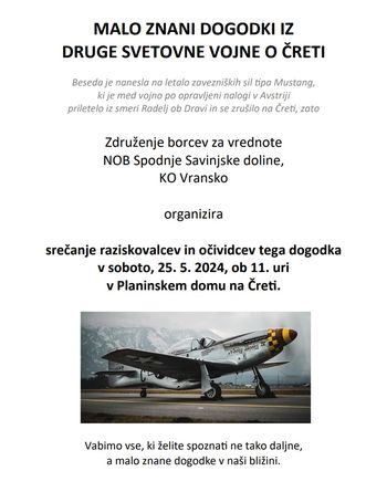 Malo znani dogodki iz druge svetovne vojne o Čreti