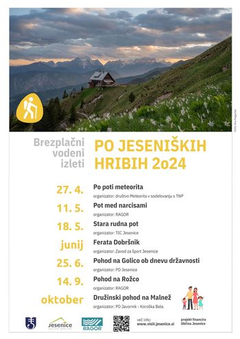 Po jeseniških hribih 2024 - brezplačni vodeni izleti