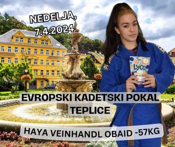 Judoistka Haya Veinhandl Obaid na Evropskem pokalu do 9. mesta