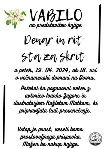 DENAR IN RIT STA ZA SKRIT
