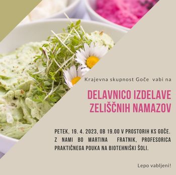 Delavnica izdelave zeliščnih namazov 