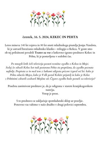 KEKEC IN PEHTA