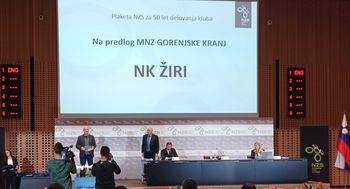 Plaketa za 50 let delovanja NK Žiri Plaketa za 50 let delovanja NK Žiri