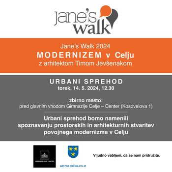 Urbani sprehod Jane's Walk za povezovanje prebivalcev Celjank in Celjanov z mestom 