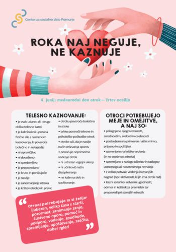 4. junij - Mednarodni dan otrok – žrtev nasilja