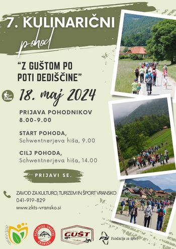 7. KULINARIČNI POHOD "Z Guštom po poti dediščine"