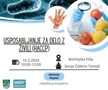 Usposabljanje za delo z živili in HACCP