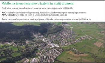Vabilo na javno razpravo