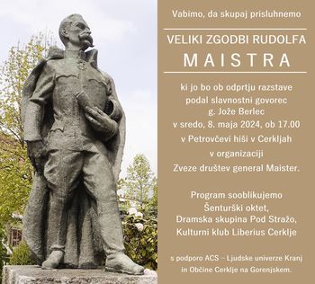 Odprtje razstave o Rudolfu Maistru