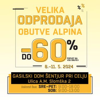 Odprodaja obutve ALPINA