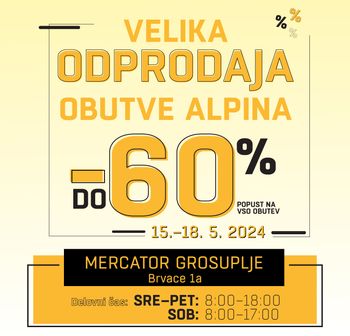 Odprodaja obutve ALPINA