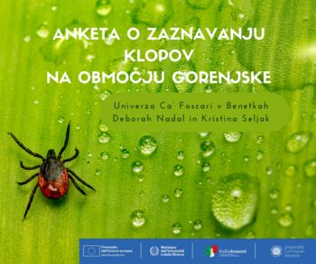 ANKETA O ZAZNAVANJU KLOPOV NA OBMOČJU GORENJSKE ANKETA O ZAZNAVANJU KLOPOV NA OBMOČJU GORENJSKE