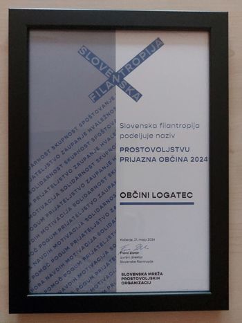 Občina Logatec je prostovoljstvu prijazna občina