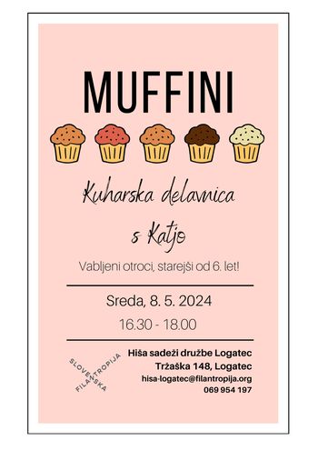 Otroška kuharska delavnica - MUFFINI