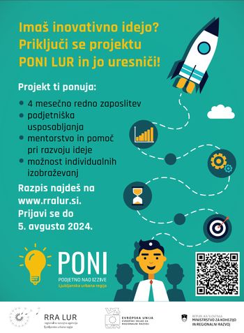 Razpis za 3. skupino druge generacije podjetnih idej PONI LUR