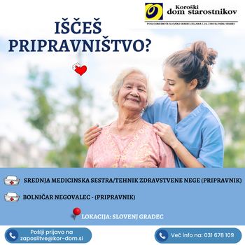 Pripravništvo v KDS Slovenj Gradec
