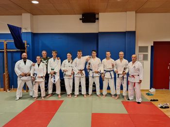 ČLANI MLADINSKE REPREZENTANCE  SLOVENIJE V JU JITSU, USPEŠNI NA IZPITIH