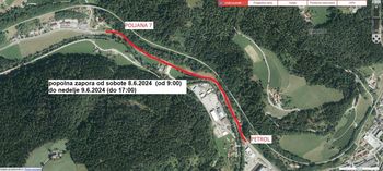POPOLNA ZAPORA DRŽAVNE CESTE - PETROL PREVALJE - ŠTOPAR