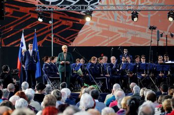 Predsednica države Nataša Pirc Musar na Jesenicah