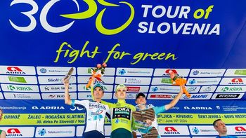 Navijaški Glavni trg pričakal zmagovalca 30. Dirke po Sloveniji