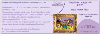 ORATORIJ 2024 - Blagor zvestim!