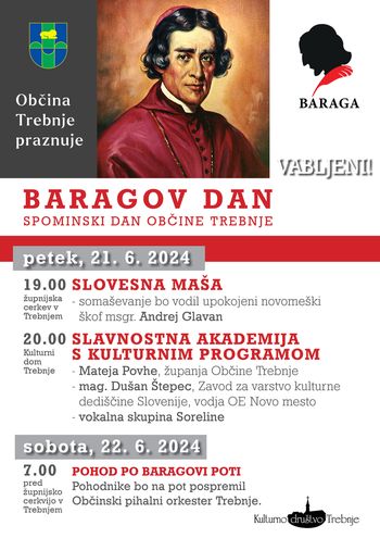 BARAGOV DAN 2024 - SPOMINSKI DAN OBČINE TREBNJE
