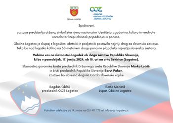 Slavnostni dogodek ob dvigu zastave