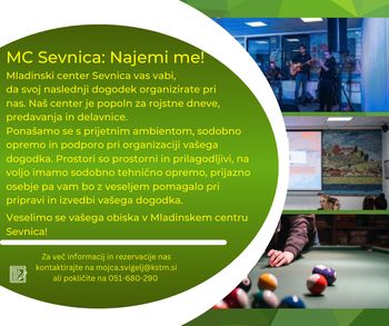 Mladinski center Sevnica: Najemi me!