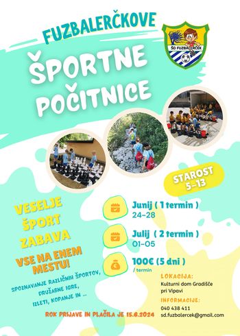 Fuzbalerčkove športne počitnice