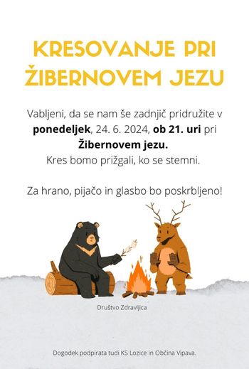 Kresovanje pri Žibernovem jezu