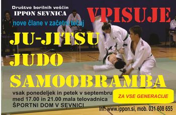 JU JITSU, SAMOOBRAMBA - DBV IPPON VPISUJE NOVE ČLANE
