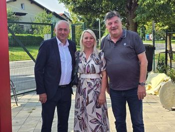 Na ogledu gradnje novega Nogometnega parka Brinje