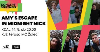 Koncert: AMY'S ESCAPE in MIDNIGHT NICK